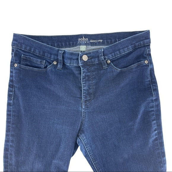 Soho NY & Co Denim Skinny Crop Jeans Size 10 - Picture 2 of 9